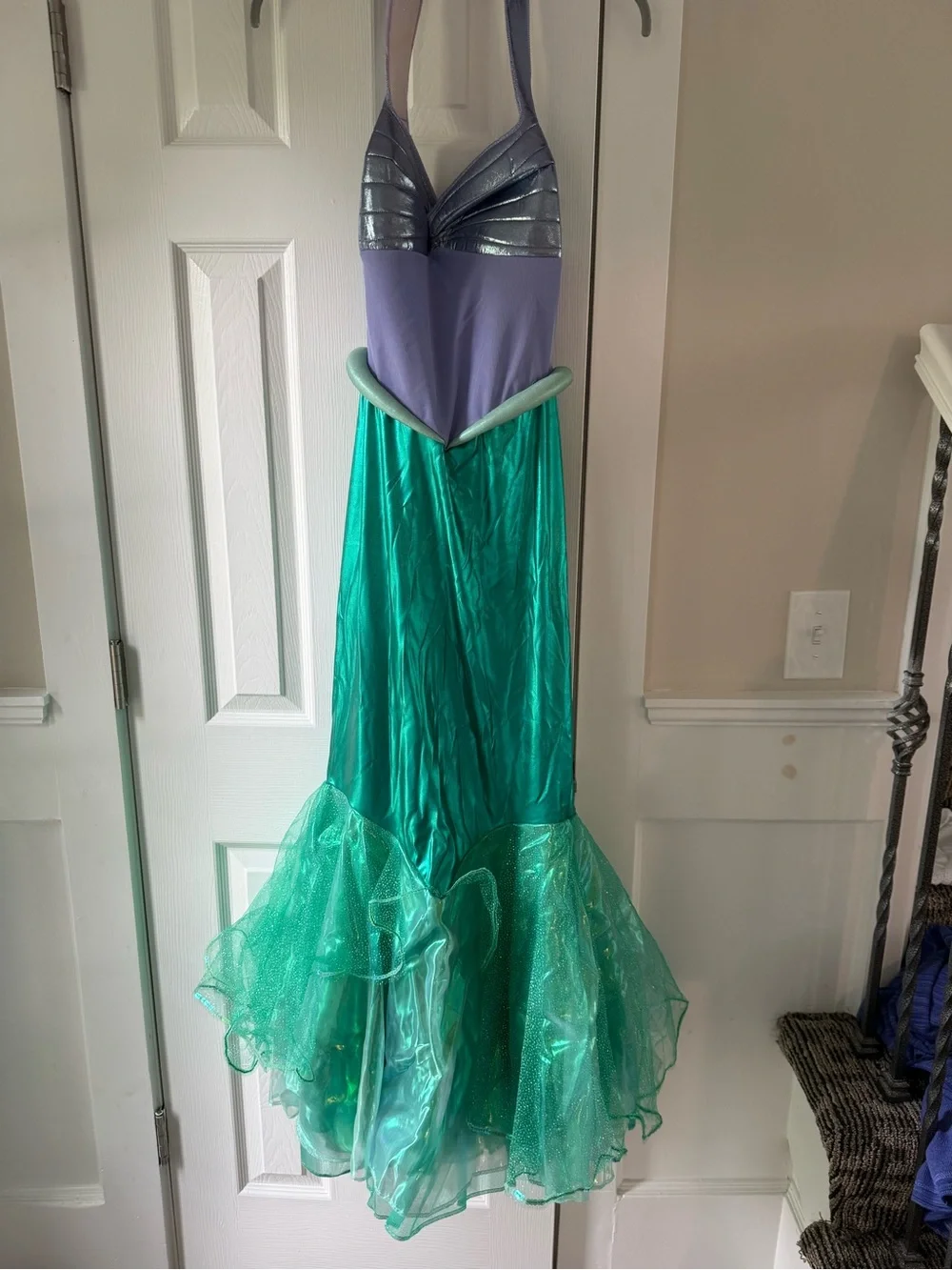 Disney Princess Ariel costume dress Halloween Size Small 4-6 Dress Up